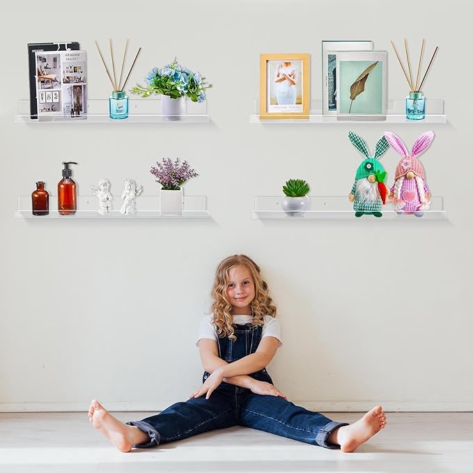 clear acrilyc shelves